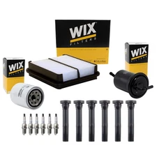 Wix Tune Up Kit NGK 6 Spark Plugs Boots Kit for Tracker Vitara 2.5L V6 DOHC LE8