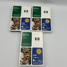 3 VTG 2002 NEW HP Premium Glossy Inkjet Photo Paper 4 x 6" Box 300 Sheets Total