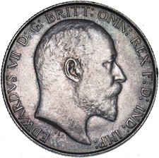 1902 Florin - Edward VII British Silver Coin - Very Nice