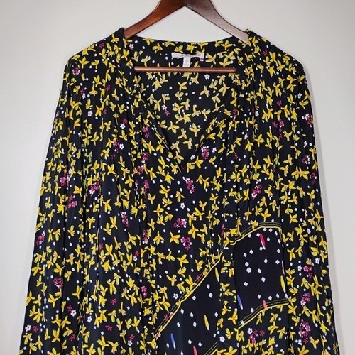 Derek Lam 10 Crosby Catia Mix Print Mini A-Line Dress Womens 10 Cocktail Party - Picture 3 of 15