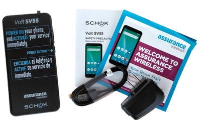 Schok Volt SV55 Black Assurance Wireless Android 5MP Touchscreen Smartphone T141