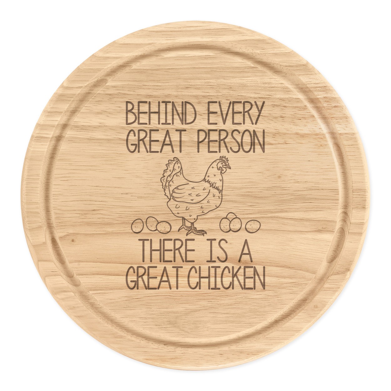 Great Chicken Round Cheese Chopping Board
