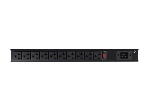 10 Outlet Rack Mount Power Strip 125V/16 Amp, 1U Horizontal 19" Rackmount PDU, N - Picture 3 of 5