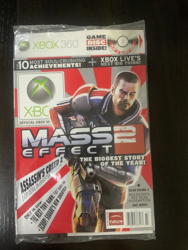 Xbox Magazine July 2009 Issue #98 Mass Effect Sealed In Original Packaging ￼