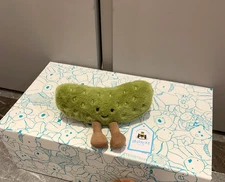 Jellycat Amuseable Pickle Plush – Cute & Quirky Green Veggie Toy, NWT