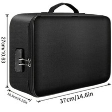 Fireproof Waterproof Document Box with Lock Expandable File Storage Box