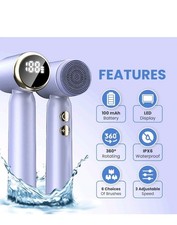 6-in-1 Electric Facial Brush Cleansing Massage Blackhead Skin Exfoliator Makeup