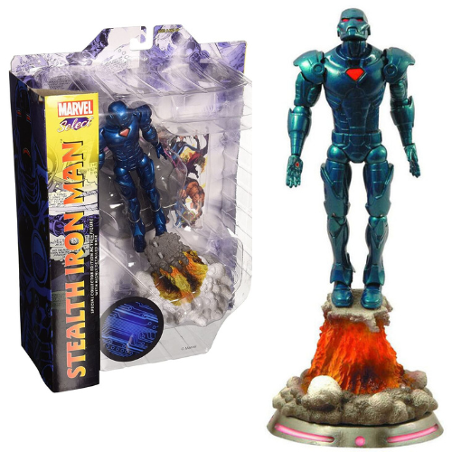 DIAMOND SELECT Marvel Select Stealth Armour Iron Man Action Figure 7""