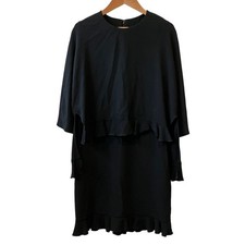STELLA McCARTNEY Stella McCartney Frill Layered Dress, Size 34, Black Women USED