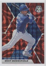 2021 Panini Mosaic Reactive Red Mosaic Prizm Whit Merrifield #14 4l3