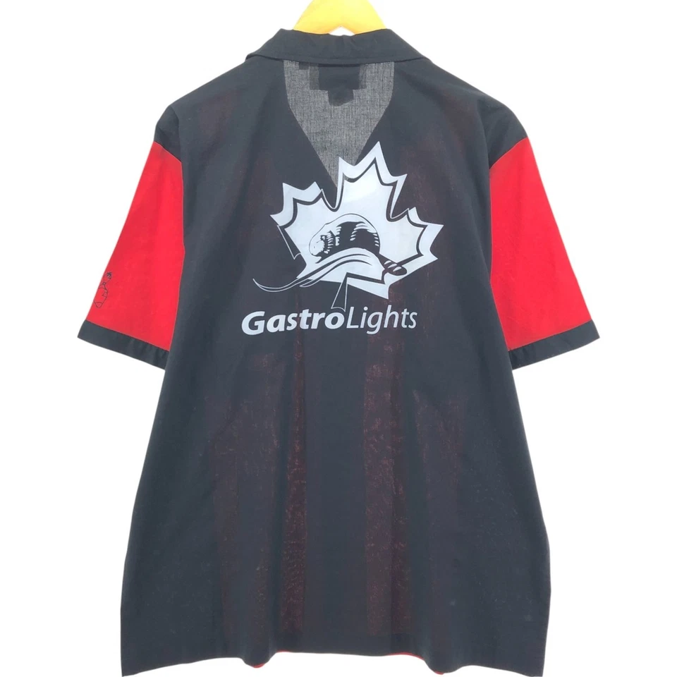 Camisa de Bowling Vintage CRUISIN EE. UU. Cuello Abierto con Estampado en la Espalda Camisa Cuadrada Hombres... Foto 2 de 4