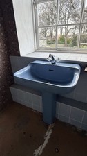 Bathroom suite 1970s - vintage blue Ideal Standard