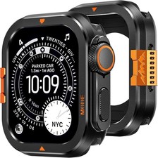 Metal Case Compatible with Apple Watch Series 11/10 46mm Men, Shockproof Bumper