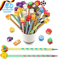 Zocone 30 StüCk Dreikant Bleistifte Mit 30 Pcs Radiergummi Bleistift Grundschule