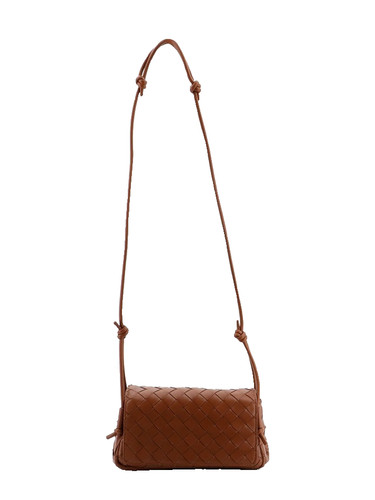 BOTTEGA VENETA Notturno Tannin Leather Shoulder Bag New & Authentic