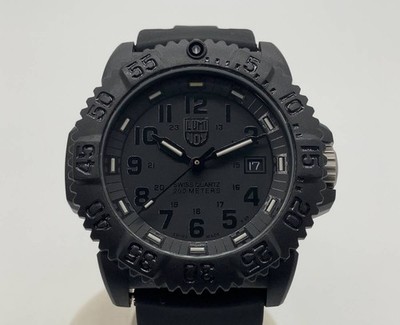 309. 【ジャンク】 LUMINOX/ルミノック　3050/3950 LUMINOX 3050/3950 Quartz Black Dial Watch in Excellent Condition