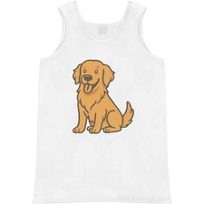 'Golden Retriever' Adult Vest / Tank Top (AV054434)