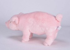 cute plush pig toy high quality pink pig doll gift about 36x14x17cm