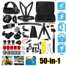 50 PCS Accessories For Gopro 13 12 11 10 9 8 7 6 Bundle Chest Head Mount Biking