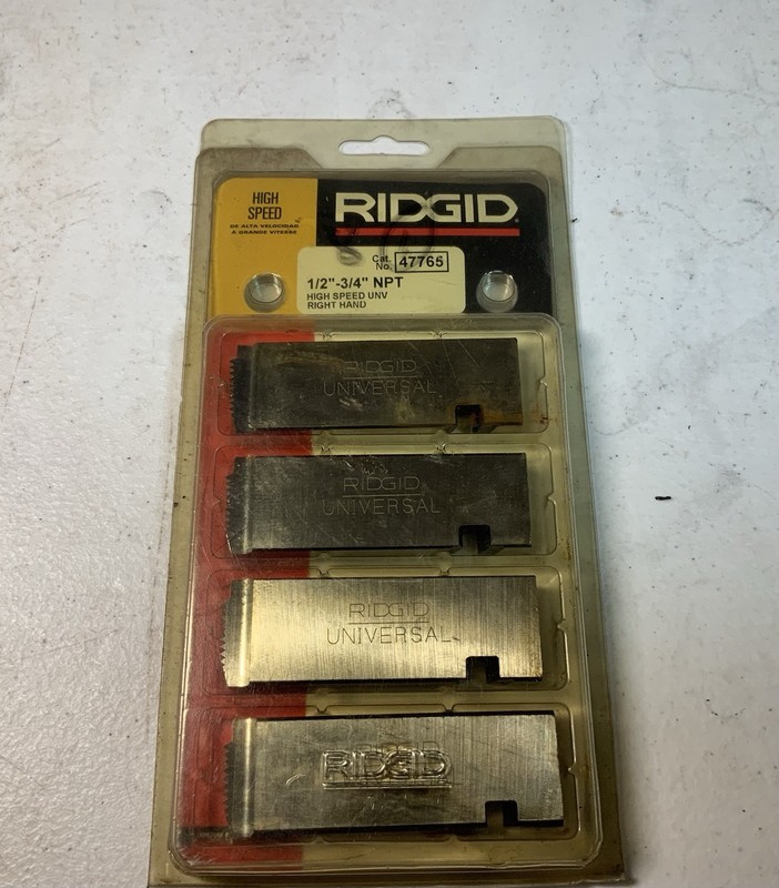 RIDGID 47765 1/2”-3/4” NPT UNIVERSAL DIE HEADS RH