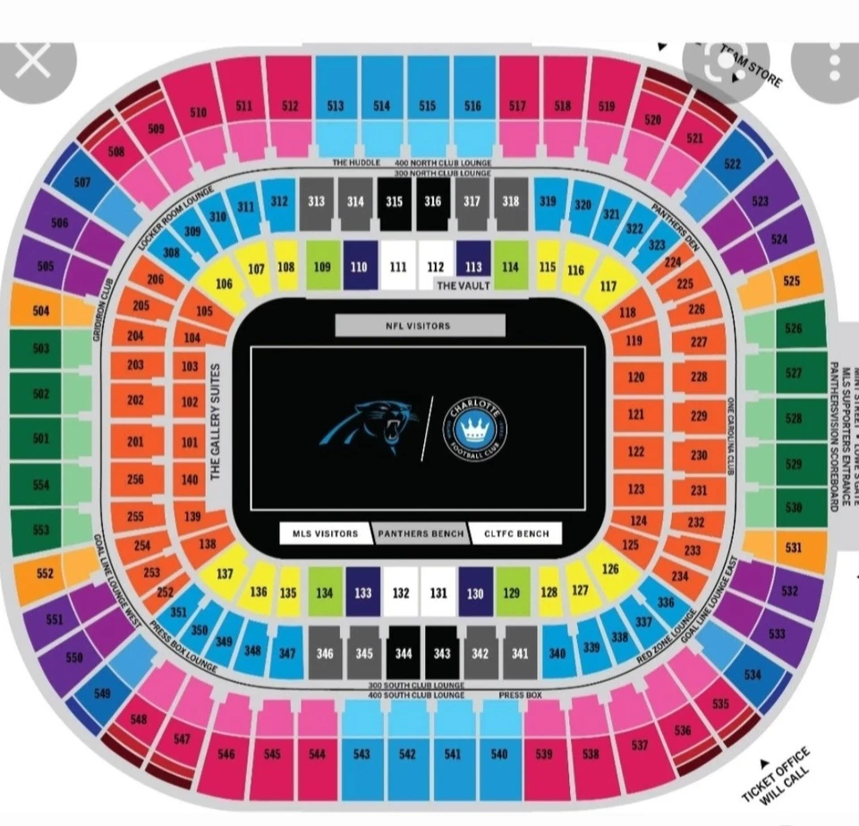 (2) Carolina Panthers vs New Orleans Saints (LOWER LEVEL) - Image 2 of 3