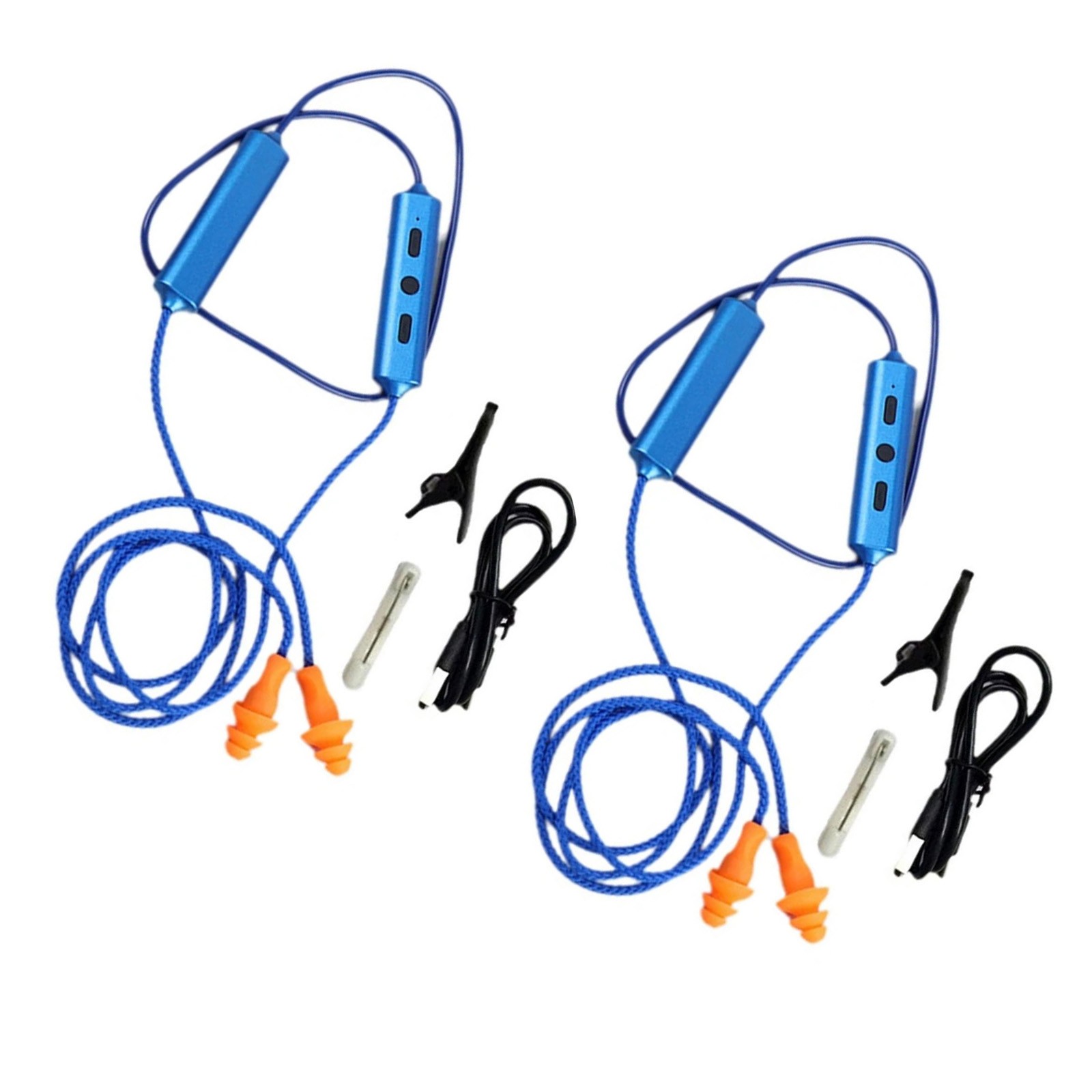 Comfortable Ergonomic Bluetooth Earplugs with Deep Bass for Podcasts & Music