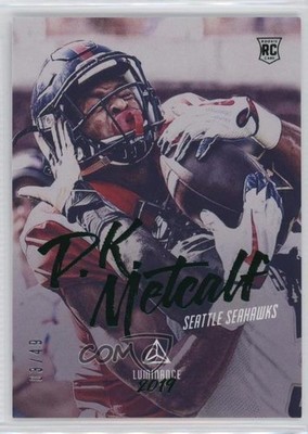 2019 Panini Luminance Rookie Green 3/49 DK Metcalf #175 Rookie RC 04u5