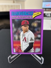 2026 TOPPS HERITAGE #263 JUSTIN MARTINEZ LIGHT PURPLE BORDERED DIAMONDBACKS