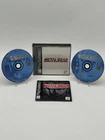 Metal Gear Solid Sony PlayStation 1 Konami 2-Disc Manual 1998 CIB w/ reg card