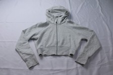 Lululemon Women's Scuba Full-Zip Cropped Hoodie AR8 Heathered Light Grey Size 6
