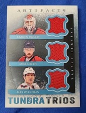 Alexander Ovechkin Holtby Green 2013-14 Artifacts Triple Game Used Jersey