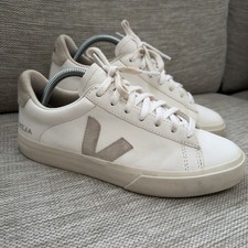Veja Campo Women's  White Leather/Natural Suede Sneaker UK 7.5