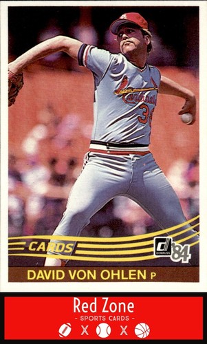 1984 Donruss - #205 Dave Von Ohlen quasi nuovo set Break. - Foto 1 di 2