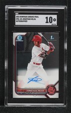 2022 Bowman Chrome Prospect Auto Jonathan Mejia #CPA-JM SGC 10 GEM Auto 0k2i