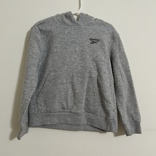 Reebok Grey Pullover Hoodie Boy 6 Long Sleeve Kangaroo Pocket