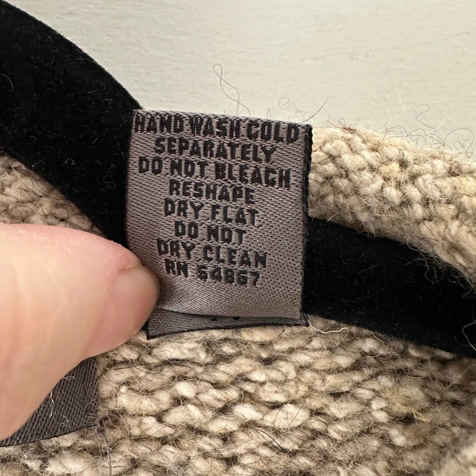 Vintage Le Collezioni Structure Mens Knit Sweater L Wool Cotton Silk Blend Speck - Image 4 of 4