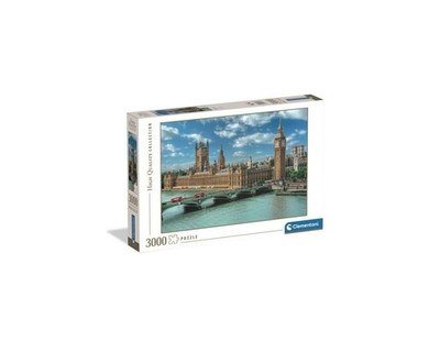 Clementoni Puzzel 3000 stukjes, Londen Big Ben en Paleis van Westminster, hoge k