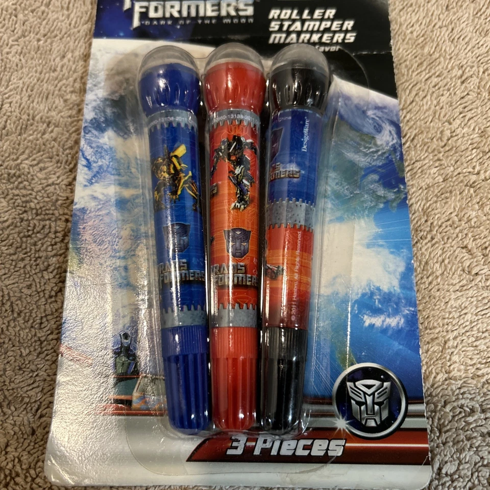 Marcadores de carimbo de rolo Transformers Dark Of The Moon - Imagem 3 de 4