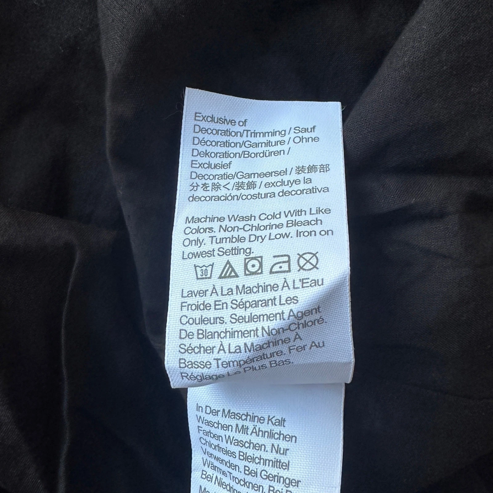 VETEMENTS j.crew factory abito midi smocked nero by531 donna taglia large