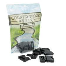 Country Brook Design® 1 Inch Adjustable Tactical Belt Buckles, 10 Pack