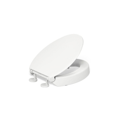 Kohler 25875-0 Hyten 3 Height Elevated Soft Close Elongated Toilet Seat