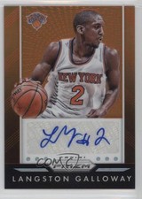 2015-16 Panini Prizm Auto Orange Prizm 33/65 Langston Galloway #P-LGW Auto 0c6