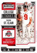 TAVIEN ST. CLAIR 2024-25 Panini OSU College Ticket #5 OSU Buckeyes