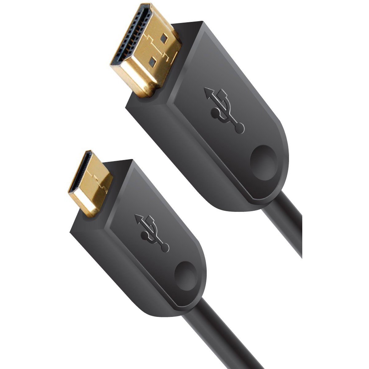 Универсальный фирменный высокоскоростной кабель Mini-HDMI to HDMI A/V длиной 6 футов (GENMHDMI)