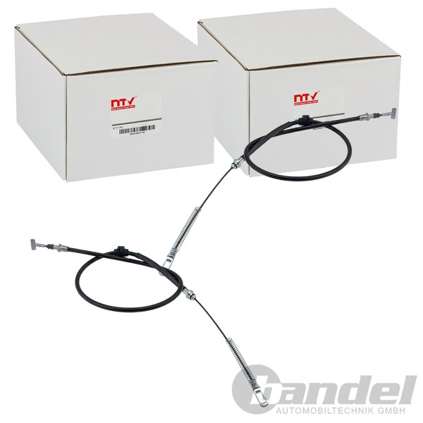 2X NTY Handbremsseile Passend FüR Scheibenbremse-image