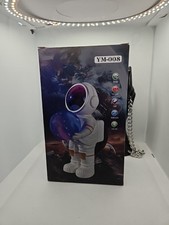 YM-008 White Portable Bluetooth Speaker 5W FM Radio USB LED Light Hands-Free