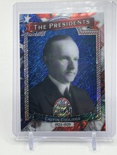 2026 Leaf Metal President’s Day Calvin Coolidge Blue Shimmer 3/3 30th Rare SP
