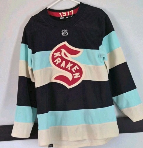 RARE OFFICIAL LIMITED EDITION Seattle Kraken Adidas 2024 Winter Classic Sweater