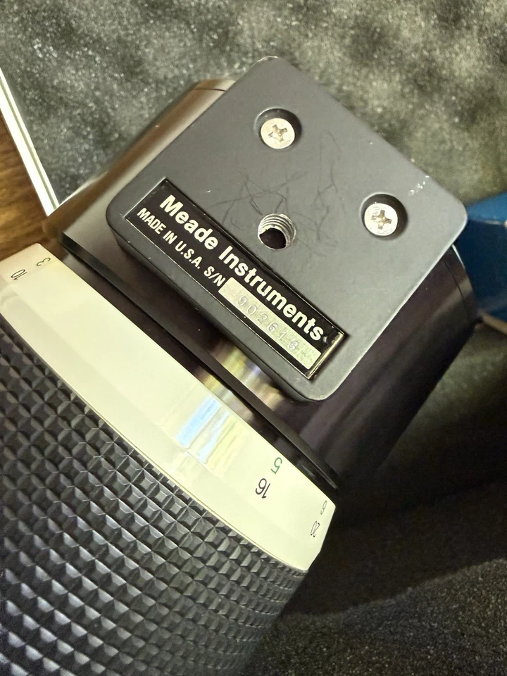 Vintage 1983 Meade 90B Mirror Lens & Spotting Scope w/ Case Eyepieces Adapter - Image 4 of 4