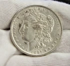 1897 US Morgan Silver Dollar $1 AU (Cleaned)